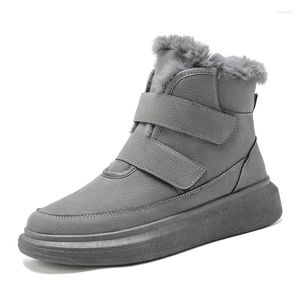 Bottes 2023 hiver hommes neige en plein air chaussures montantes mode décontracté coton chaud confortable Protection contre le froid mâle