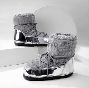 Bottes 2023 bottes de Ski d'hiver bottes de neige femmes à lacets bottines de neige femme plate-forme antidérapante épaisse chaude en peluche coton bottes hommes bottes J230919