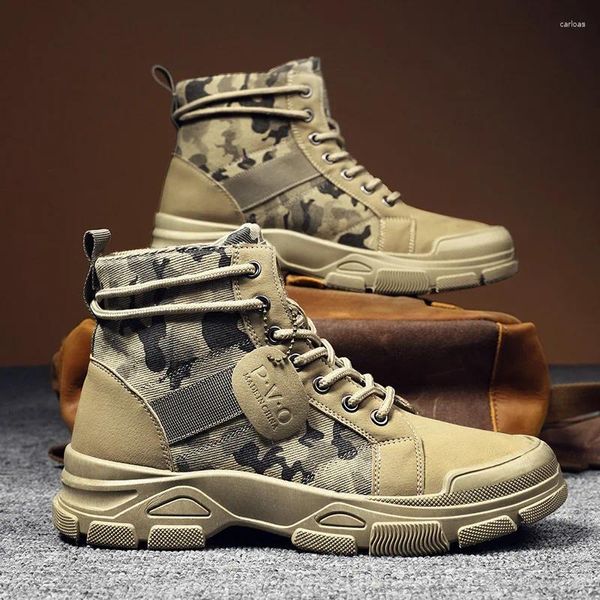 BOTAS 2024 Autumn Military para hombres Desert Desert Sneakers de zapatillas de trabajo no deslizantes Buty Robocze Meskie