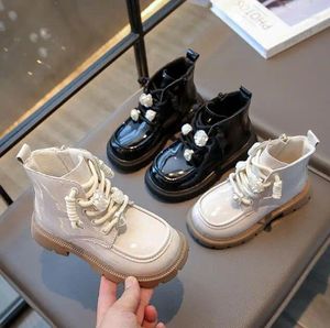 Boots 2024 filles courte du côté neige zipper d'enfants doux pour la mode princesse Drop.