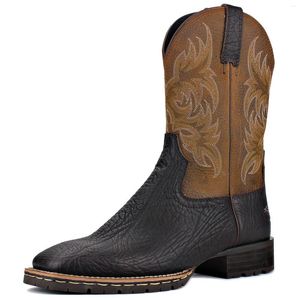Bottes 2024 Otto Zone Angleterre Western Véritable Cuir Mens Moto Cheville Casual Chaussures OS-5008-H10-D