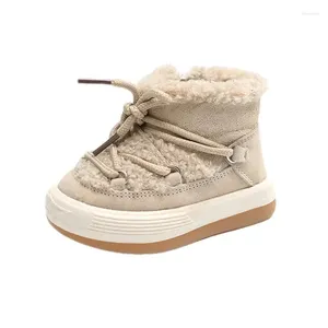 Bottes 2024 hiver bébé chaud peluche semelle en caoutchouc enfant en bas âge enfants baskets chaussures pour bébés mode petits garçons filles