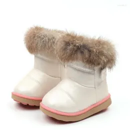Boots 2024 Hiver Girls Bottom Bottom Coton Chaussures de coton