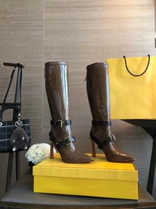 Bottes 2024 Les genoux à talons hauts pour femmes