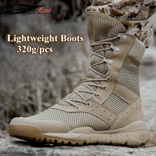 Boots 35 48 Taille hommes Femmes Ultralight Chaussures d'escalade en plein air Tactique Tactical Summer Mesh Mesh Randonnée Desert Boat 220903