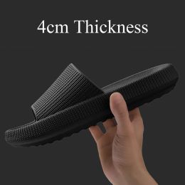 Boots 4cm Thick Sole Platform Women Slippers High Quality Soft Indoor Men Shoes Comfy Bathroom Home Couple Slippers