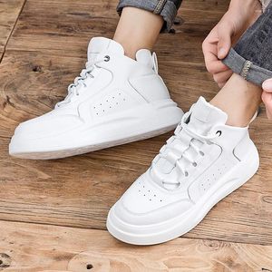 Bottes 962 hommes Style japonais loisirs plate-forme chaussures blanches à lacets tendance originale botte en cuir Streetwear cheville Botas Hombre 20543 51433