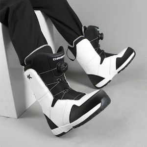 Bottes Chaussures de snowboard pour adultes, modèles à boucle en fil BOA, chaussures de Ski à port rapide, équipement de Ski pour hommes et femmes, bottes chaudes Anti-Ski 231128