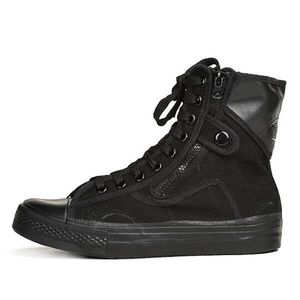 Botas Todos los zapatos de lona negros al aire libre para hombre Combate Trabajo Seguridad Lace Up Tobillo Botas Hombres Tamaño de motocicleta 3744 220913