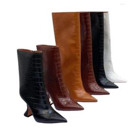 Bottes cheville 2023 INS femmes genou haute automne et hiver chaussures chaudes pour la mode élégante fête Club chaussures taille 34-43