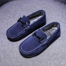 Laarzen Aankomst Kinderen Meisjes Wandelschoenen Blauw Slijtvast Platte Jongens Loafers Antislip Kinderen Casual School 231030