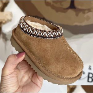 Boots Australia Kids Toddler Tasman II Slippers Tazz Tazz Baby Shoes Cartnut Fur Slide Shearling Shearling Classic Tra Mini Boot Winter M OTC9A