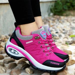 Botas Autumn Air cojines Women Sneakers Platform Sport Shoes Tennis femenino para correr Femeninos Sports Trainers Red Gmb1750