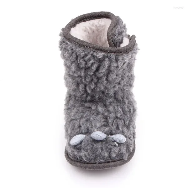 Bottes d'automne et d'hiver en peluche de coton pour bébés garçons et filles, pantoufles de neige chaudes, semelle souple antidérapante |