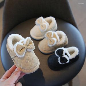 Botas Otoño Invierno Bebé Niñas Nieve Lindo Vellón Zapatos acolchados de algodón Niño Princesa corta