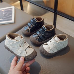 Bottes d'automne hiver enfants chaussures décontractées pour bébés garçons filles en peluche bottes bottes enfants chaussures pour bébé en plein air