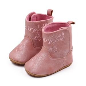 Boots Baby Boys Girls Boots Vintage Simple Short Boots Rubber Sole niet -slip peuter schoenen