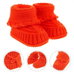Botas Bebé Crochet Botines Zapatos para nacido Lana Tejer Niño Calzado de invierno Suministros de hilo
