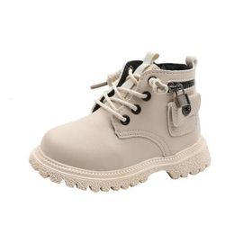 Bottes bébé enfants boucle serrure cuir enfants chaussures décontractées enfant en bas âge mode filles cheville 231007