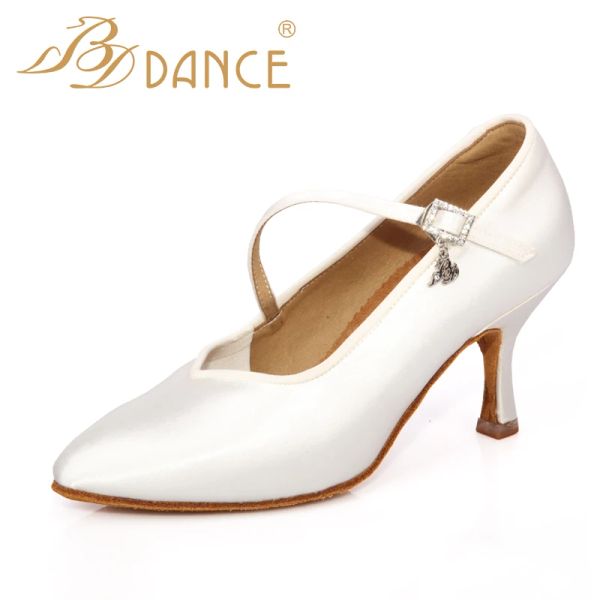 Boots bd dance chaussures salon de bal de bal de la latin moderne jazz femme chaussures de danse satin résistantes et confortables semelle douce 138 livraison gratuite