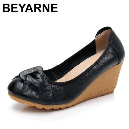 Botas Beyarne Tacones altos Bombas medianas blancas Beige amarillo Cedge barato de 3 pulgadas Negro sin encaje Size 4 34 Zapatos para mujeres de marca