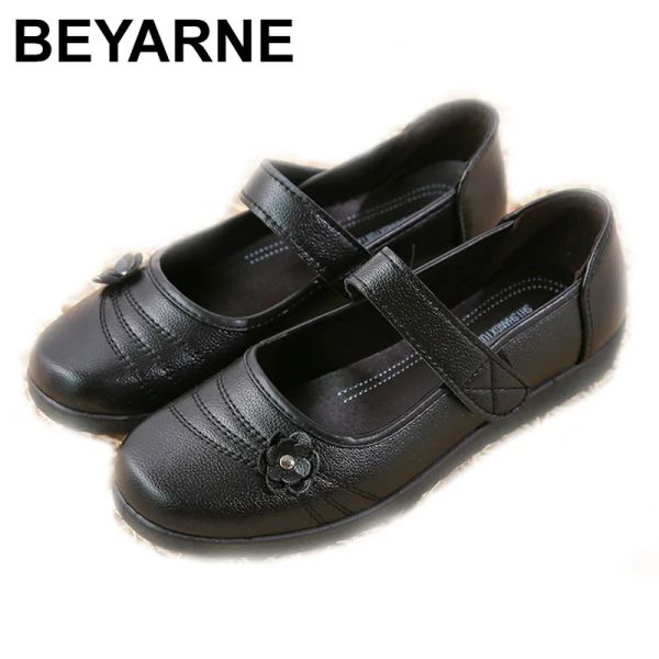 Botas Beyarne Women Mary Janes Cuero Flat Zapatos Mujeres COMOLO COMPRO Mujer plano Zapatos 2020 Flores Mujer