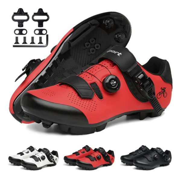 Boots Chaussures de vélo ultra-légumes Mtb Cycling Chaussures Hommes Road Bike Speed Speakers Femmes Flats Cleats Chaussures Spd Mountain Cycling Sneaker