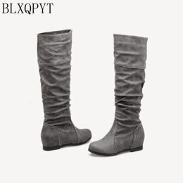 Boots Blxqpyt Plus Botas Mujer Plus BigSmall Taille 2852 Chaussures Boots Boots Hiver Printemps Automne Augmenter confortable Casual Y25