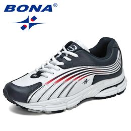 Boots Bona 2021 Nouveaux designers Sneakers populaires Man Chaussures sportives confortables Chaussures de marche hommes