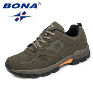Boots Bona Nouveau classics Style Men de randonnée Chaussures Lace Up Men Chores Athletic Chaussures de jogging extérieure confortable Solide Fast Livraison gratuite