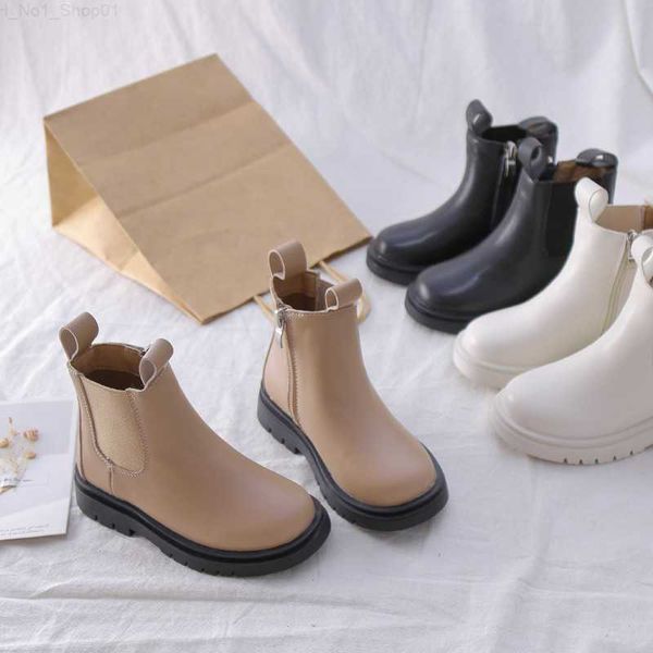 Bottes bottes chaussures noires pour femmes 2020 bébé fille bottes d'hiver pour enfants enfants à semelle souple imperméable haut tout-petit enfants chaussures T220925 Z230725