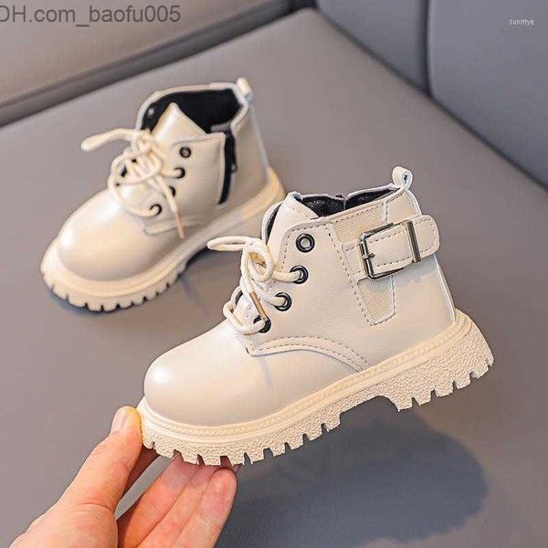 Bottes Bottes Petite Fille Cheville Sport Pour Enfants Baskets En Cuir Automne Chaussures Pour Enfants Bébé Garçon Chaussure 1 2 3 4 5 6 Ans Z230804