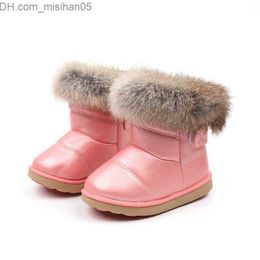 Botas Mumoresip Niñas Invierno Moda Nieve Goma Para Niños Niño Niño Niña A Prueba De Agua Cálido Piel Pelo Niños L221011 Z230719