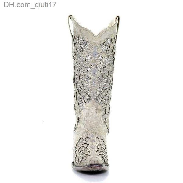 Bottes Bottes Femmes Genou Bottes De Mode Talons Hauts Produits Strass Confortable Épais À Talons Moyens Femmes Bottes Rétro Bottes Hautes 230324 Z230724