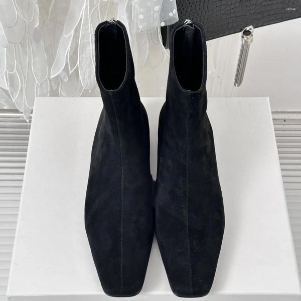 Bottes Marque Autumn Suede Point Pointy Toe Chevau