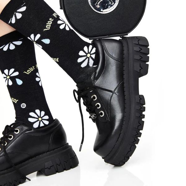 Boots Brand Goth JK Split Leather Fashion Fashion Chunky Footwear Flats Women's Plateforme Chaussures Ins Hot Sneakers Teen Craft Oxford Chaussures