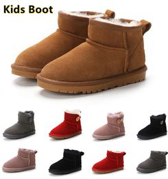 Bottes Marque enfants uggies mini botte enfants Mini botte hiver chaud enfant en bas âge garçons chaussures en peluche pour enfants taille EU22-35