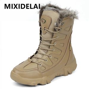 Laarzen Merk Winterschoenen voor heren Waterdichte herenlaarzen Warme pluche snowboots Outdoor Antislip Wandelschoenen Heren Werk Enkellaarsjes Maat 45 231109