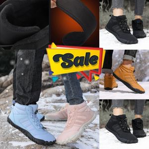 Bottes de neige de marque pour hommes, baskets imperméables en cuir, Super chaudes, bottes de randonnée en plein air, chaussures de travail, hiver
