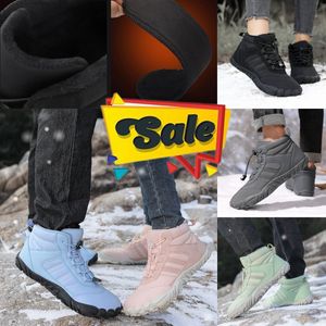 Bottes Marque hommes hiver bottes de neige baskets en cuir imperméables Super chaud bottes pour hommes en plein air mâle bottes de randonnée chaussures de travail eur35-48