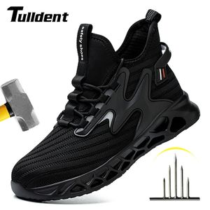 Boots Breathable Men Work Safety Shoes Anti-smashing Steel Toe Cap Working Boots Construction Indestructible Work Sneakers Men Shoes 230918