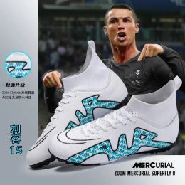 Laarzen c.ronaldo futsal lucht/ voetbalschoenen kwaliteit voetballaarzen ourdoor groothandel voetbaltraining sneaker tfag unisex chuteiracleats