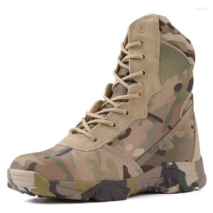 Bottes Camouflage Militaire Hommes Tactique Moto Fermeture Éclair Latérale Combat Militares Noir Python Désert Cheville Chaussures Style Armée