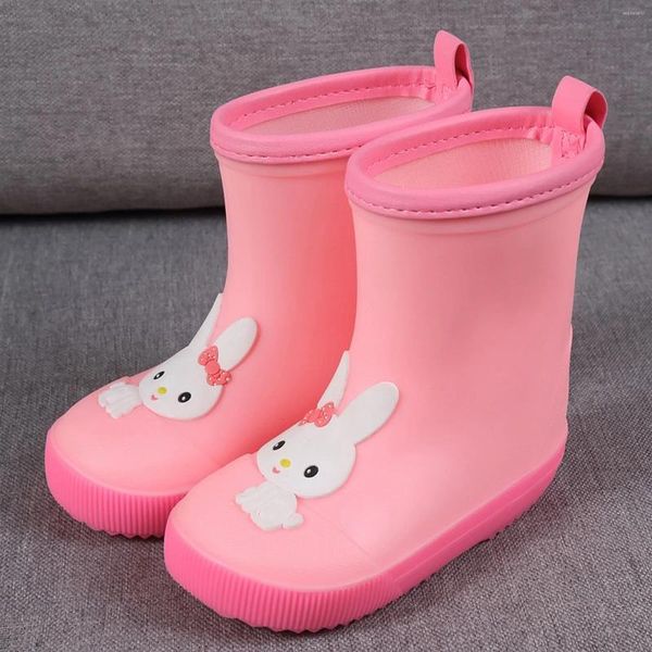 Botas Personaje de dibujos animados Zapatos de lluvia Niños para niños y niña Invierno Tamaño 9 Vestido para niños pequeños