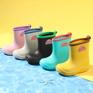 Bottes Cartoon chaussures de pluie pour enfants PVC Little Kids Baby Water Shoe Boys Four Seasons Rain Boots 230614