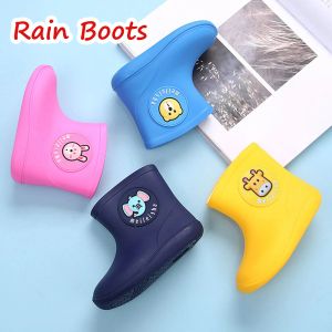 Bottes dessin animé mignons animaux enfants chaussures de pluie pour garçons filles imperméables eva caoutchouc non glissade pour enfants bottes de pluie