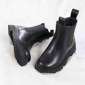 Botas niños otoño invierno ejército infantil coreano corto británico para niños niñas zapato de nieve 220924