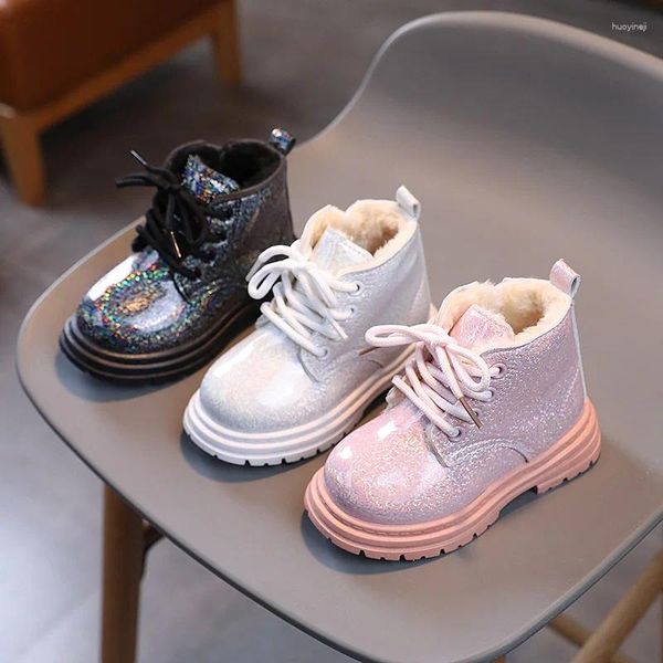 Botas Niños Boutique Cuero para niñas Moda clásica simple Niños hasta la rodilla Multicolor Niños Flash Zapatos largos de invierno