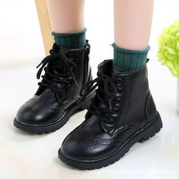 Boots Children For Boys Girls Autumn Winter Vintage Classic Kids Ankle Zipper Fashion Casual Brand 220921