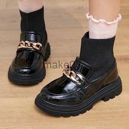 Boots Children Fur Short Enkle Boots Toddlers Girls Pu Leather Shoes Sping Baby Flats Fashion Outsed Weer Platform 210Y Size 2236# J230816